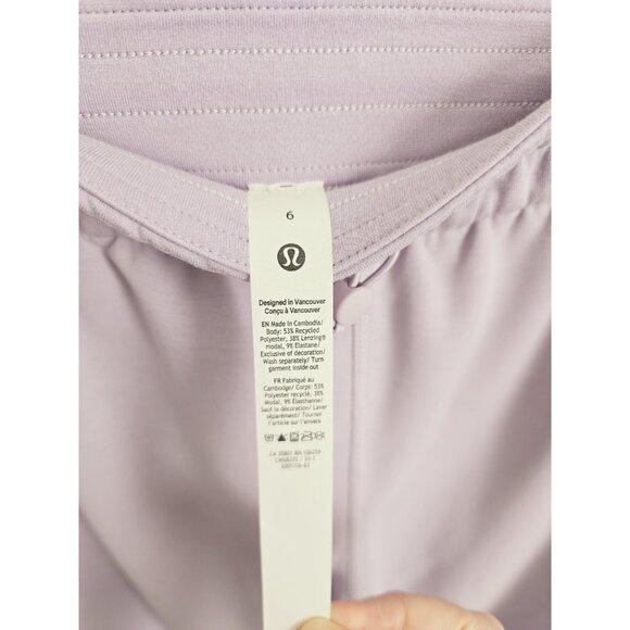 Lululemon Softstreme High Rise Straight Leg Cropped Athletic Purple Pants 6 S - Picture 7 of 10